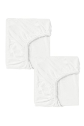 2 Stück Babybettlaken aus Baumwolle und elastischer gekämmter Baumwolle 20Y2604587700120 - COTENCONCEPT
