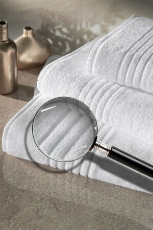 2 Stück Kronos-Serie Hotelhandtuch 70x140 600gr VRL0000229 - Varol
