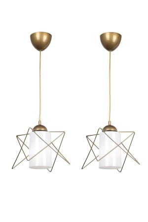 2 Stück Modes Wire Single Pendelleuchte Antikweißes Acryl - Begüsa