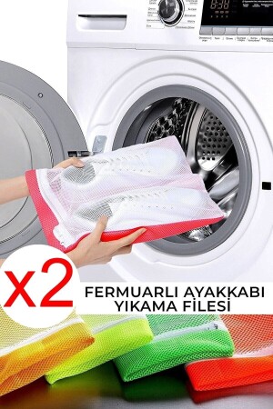 2 Stück – Schuhwaschnetz mit Reißverschluss SERS779070 - Serstil