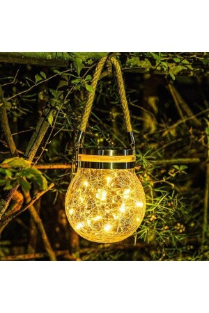 2 Stück Solarbetriebene Pendelleuchte Glas LED Globus Gartenbeleuchtung Dekoration Balkonlampe 0TJBDAYCK3 - Technojet
