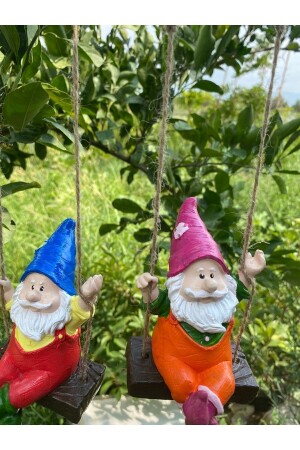 2-teilige schwingende Zwerggarten-Balkondekoration - Dikenlitel