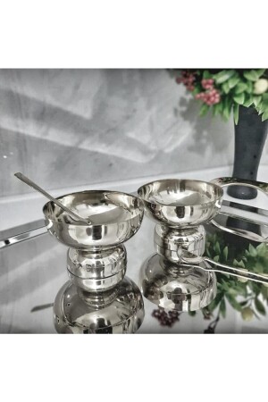 2-teilige silberne Turkish Delight-, Keks- und Eisschalen VP256935 - Vipkitchen