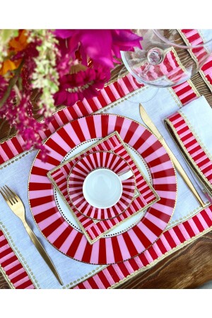 2-teiliges Tischset aus 100 % Leinen der Candy-Serie GELVNGCNDY01 - ge living