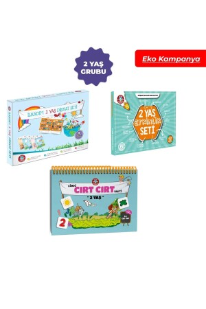 2 Year Old Now is Velcro Time and 2 Year Old Attention-Activity Set - Çocuk Akademi
