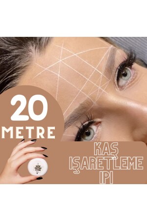 (20 Meters) microblading Design Floss-microbladig Eyebrow Marking Floss White - Unique Show