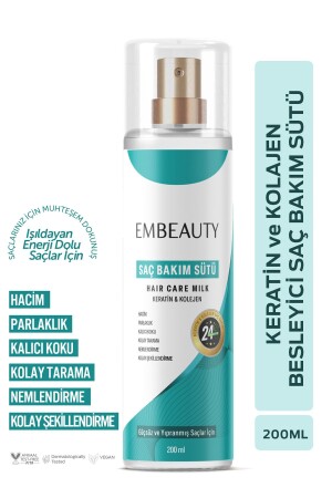 التغذية الكيراتين الكولاجين حليب رعاية الشعر 200 مل - Embeauty