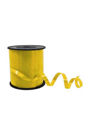 200 meters Rabant Raffia Ribbon Ribbon Yellow (Width: 8 mm) - Elitetime