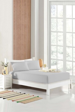 200x200 Elastic Sheet Cotton Fabric (WITH PILLOW CASE) 30 Cm Edge - Homenup