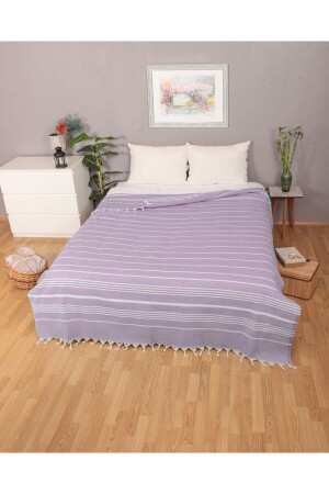 200x240 Cm Sultan Double Fringed Pike, Bedspread, Sofa Cover, Peshtemal Pike TYC00478036978 - Softest