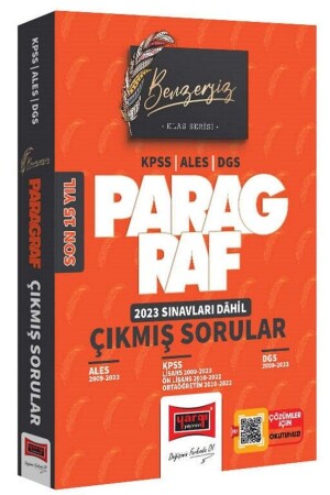 2024 Kpss Ales Dgs Unique Paragraph Exam Questions Released in the Last 15 Years - Yargı Yayınları