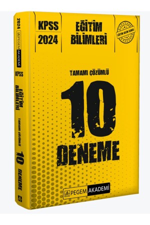 2024 KPSS Educational Sciences 10 Essays, All with Solutions - Pegem Akademi Yayıncılık