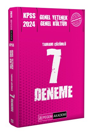 2024 KPSS General Ability General Culture 7 Essays, All with Solutions - Pegem Akademi Yayıncılık