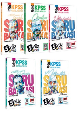 2024 KPSS General Culture General Ability 5Hundred Team All Lessons Question Bank Set - Yargı Yayınları