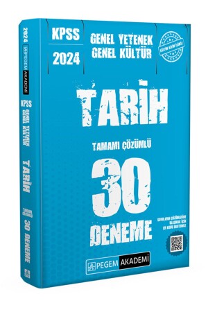 2024 KPSS General Culture General Ability History 30 Essays - Pegem Akademi Yayıncılık