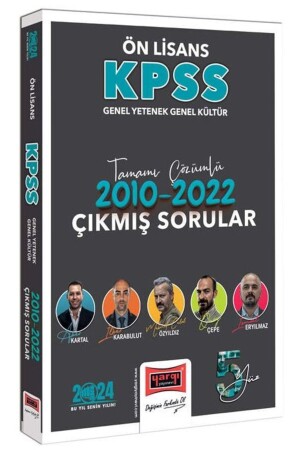 2024 KPSS GY-GK Associate Degree 2010-2022 Questions with Solutions - Yargı Yayınları
