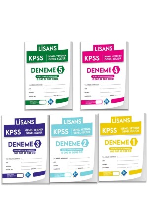 2024 Kpss Lisans Genel Yetenek Genel Kültür 5li Deneme Paketi - Kr Akademi Yayınları