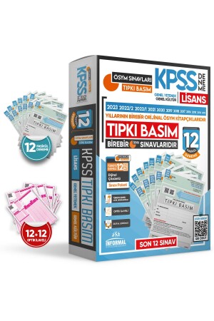 2024 KPSS Undergraduate ÖSYM Questions Released TIPKI Printing Turkeywide D. 12-pack TRIAL Exam PACKAGE with Solution - İnformal Yayınları