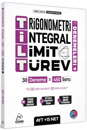 2024 Mert Hoca AYT TILT Trials - Trigonometry Integral Limit Derivative 30 Trials - Mert Hoca Yayınları