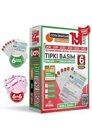 2024 Yks Tyt Ösym Released Question Same Edition 6 Pieces Turkeywide Trial Package with Digital Solution - İnformal Yayınları