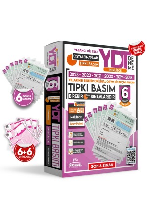 2024 YKS YDT English ÖSYM Released Question Same Edition 6-Trial Package TG Trial Booklets - Kara Kutu Yayin