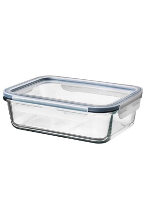 21 x 15 x 7 cm großer Vorratsbehälter mit Deckel, 1 l, versiegelt, abschließbar, für den Ofen geeignet, 43534t33 - IKEA