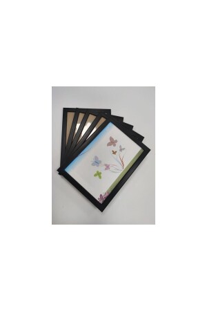 21x30 A4 Size Dibloma License 5 Piece Black Document Frame cb198559 - Özcam Ayna Ve Çerçeve