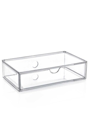 22-5x13-5x 5-8 Büyük Boy Makyaj Takı Çekmece Kutusu Şeffaf 9003131 - Box Up
