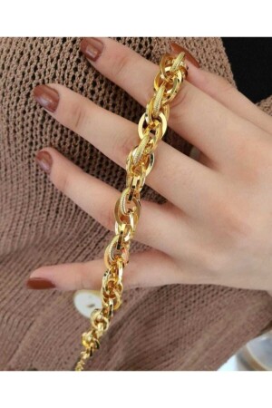 22 Carat Gold Plated Hallow Bracelet - Barış Gold Altın Kaplama