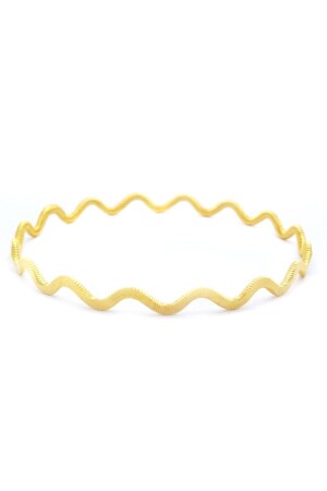22 Carat Gold Plated Zigzag Ajda Bracelet 2 Mm Blz- 3073 - Ferizz
