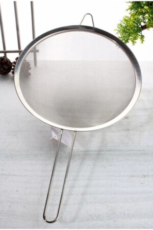 22 Cm Metal Multi-Purpose Strainer Flour Sugar Pasta Rice Strainer - Elitehome