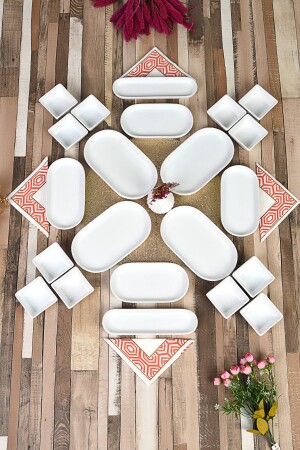 22 Piece Tita Series Breakfast Presentation Set & plate EVMSPTE1111 - EvimSepette