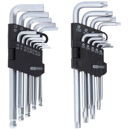 22-teiliger Sechskant- und Torx-Schlüsselsatz von KS TOOLS - KsTools