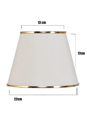 22' Lampenschirm / Cremegold detailliert - Evlight