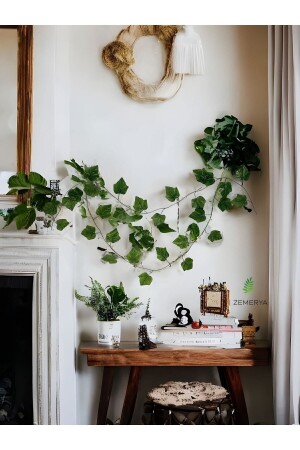 230 cm großblättriger künstlicher Hedera-Helix-Efeu - Birçok Hediye