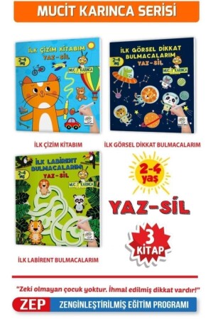 (منز) - ذكاء متزايد (منز) - مخترع عمره 2-4 سنوات (أنث-2) - كتابة - مادة - كتابات - سلسلة (بيكماكس-004) - Yükselen Zeka Yayınları