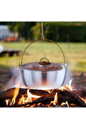 24 Cm Aluminum Camping Pot 3-8 lt - Evren