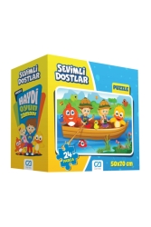 24 Parça Yer Puzzle Sevimli Dostlar 50x70cm Ca-5120 701318 - CA Games