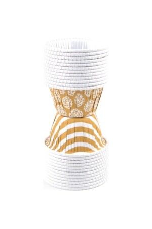 24-Piece 115 ml Round Cardboard Baking Container Y085D46 - O'cup