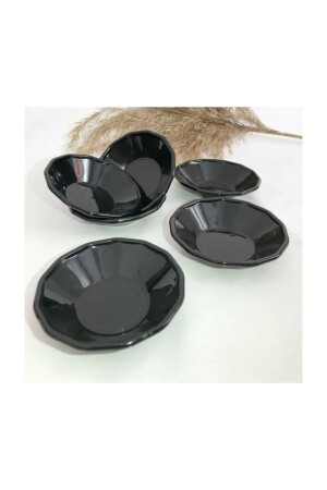 24-Piece Black Tea Plate ÇT160 - Woodeso