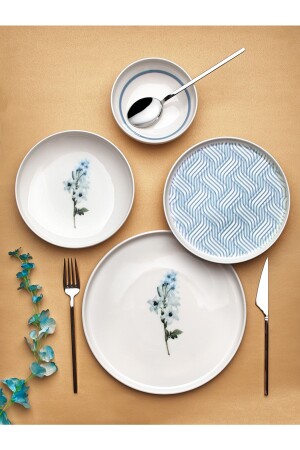 24 Piece Grano Bone Porcelain Dinner Set MC0201200100 - MEA CONCEPT
