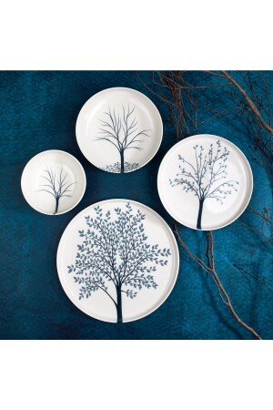 24 Piece Valley Bone Porcelain Dinner Set MC0207200400 - MEA CONCEPT