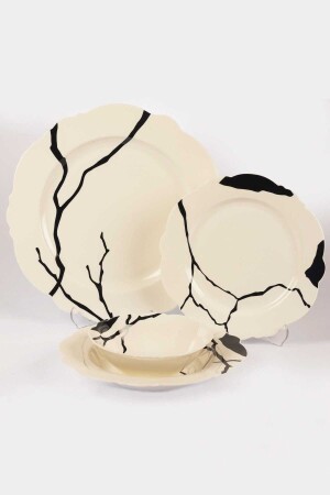 24-teiliges Porzellan-Geschirrset für 6 Personen P258. 891109 - Mikasa Moor