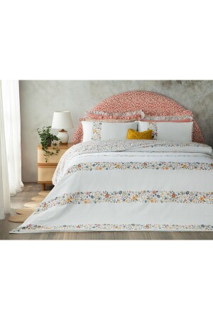 خطوط من المزروعة من القطن الملك الحجم غطاء القماش مجموعة 240x220 سم صفراء TYC00819207629 - English Home