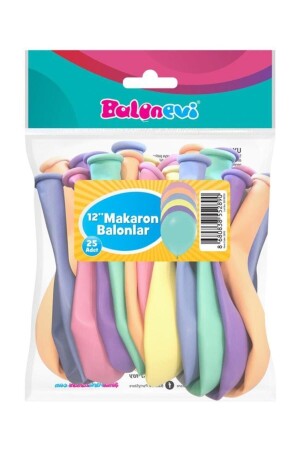 مـنـز-25 حزمة مـكـارونز المختلفة بالون 12 بوصة - Balonevi