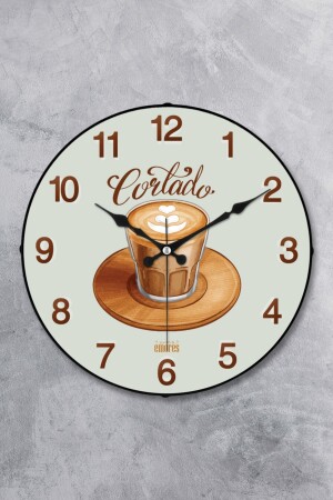 25 Cm Decorative Plastic Glass Curved Kitchen Wall Clock KITCHEN - EMORES