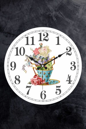 25 Cm Decorative Plastic Glass Curved Kitchen Wall Clock KITCHEN - EMORES