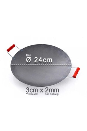 25 cm dickes Hohlblech / Bratblech / Tantuni-Blech / Pfannkuchenpfanne Tava35 - Vakia