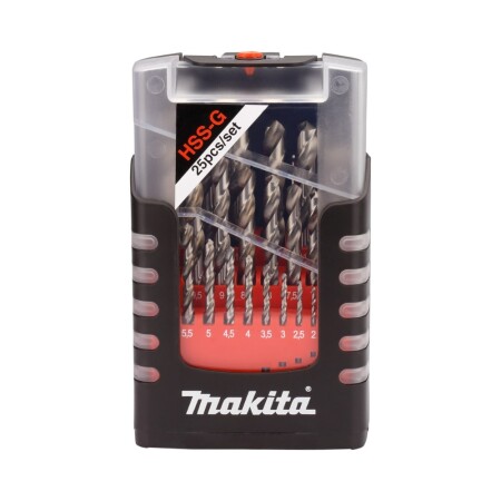25-piece drill bit set MAKITA HSS-G - Makita Accessories