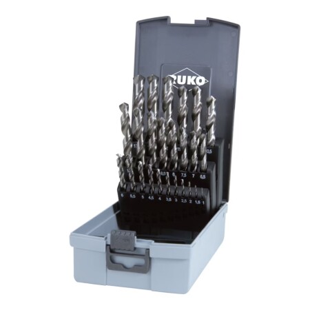 25-piece drill bit set RUKO HSS-G - Ruko